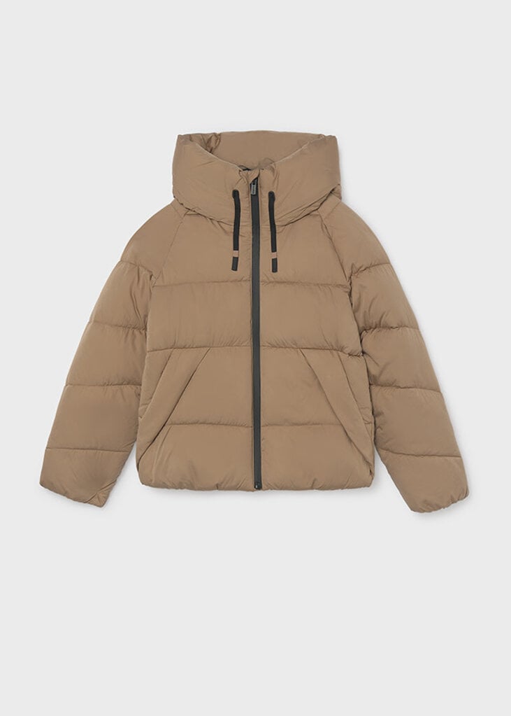 Mayoral 7444 Puffer jacket peach 086 camel