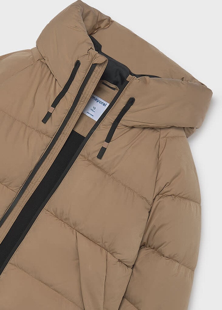 Mayoral 7444 Puffer jacket peach 086 camel