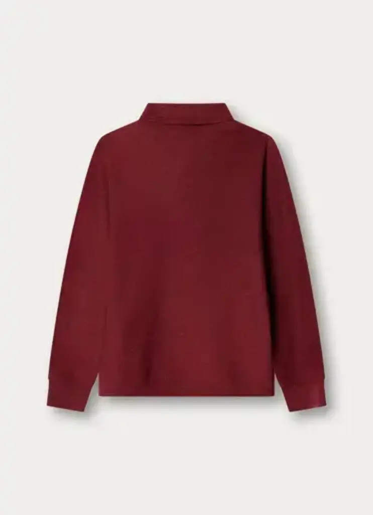Hackett HK7000024 Polo Honeycomb LS 299 Burgund