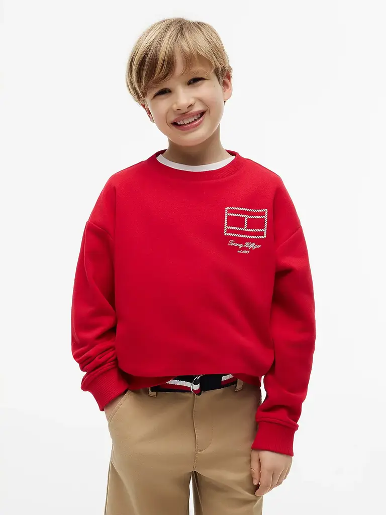 Tommy Hilfiger KB10594 Outline graphic sweat XLG primary red