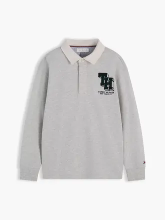 Tommy Hilfiger KB10693 TH rugby polo ls P09 light grey
