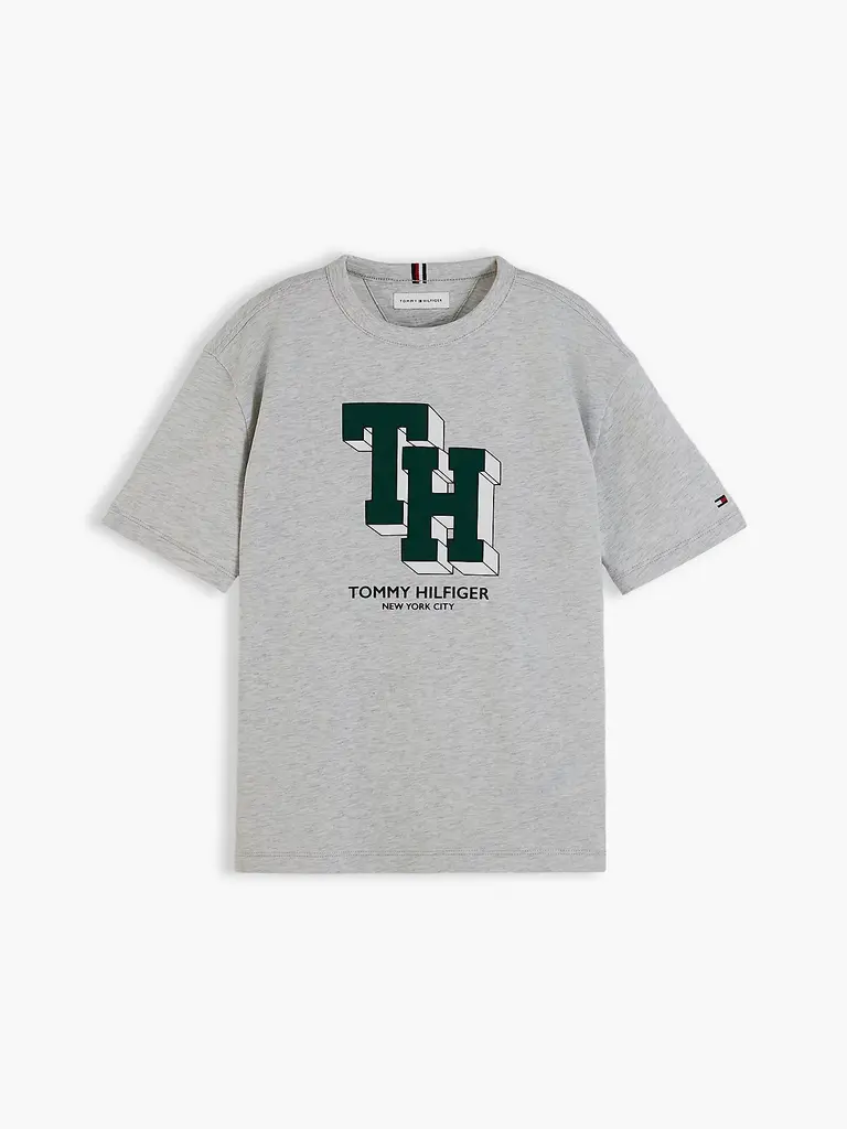 Tommy Hilfiger KB10712 TH logo tee ss P09 grey