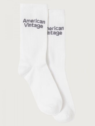 American Vintage CLY00BH26 Chaussettes blanc