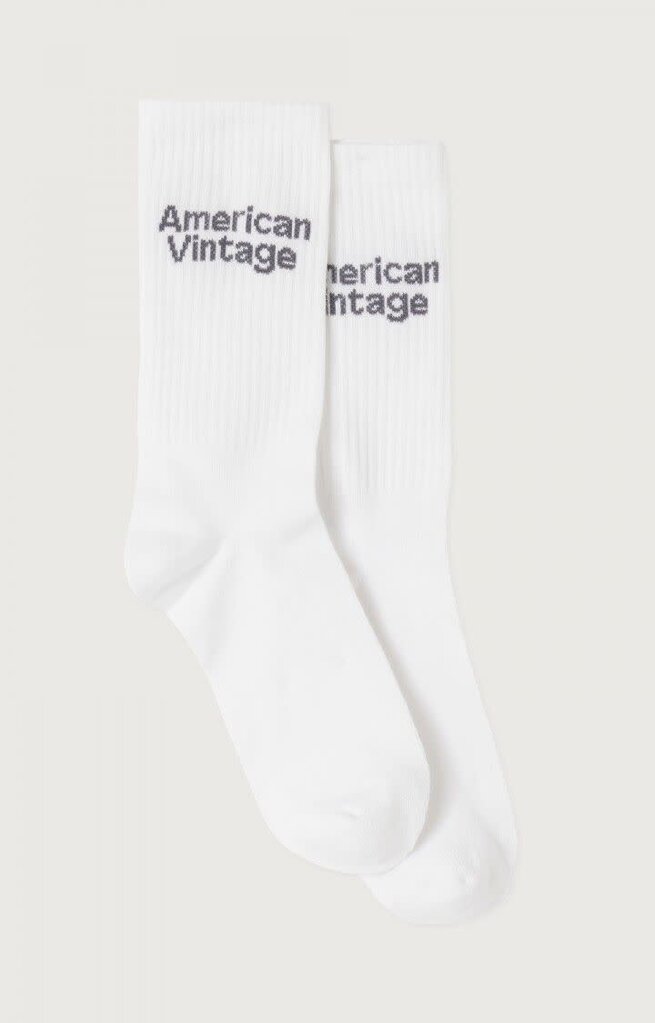 American Vintage CLY00BH26 Chaussettes blanc