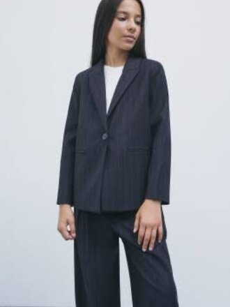 7S1268/C0232 J360 Giacca gessato blue