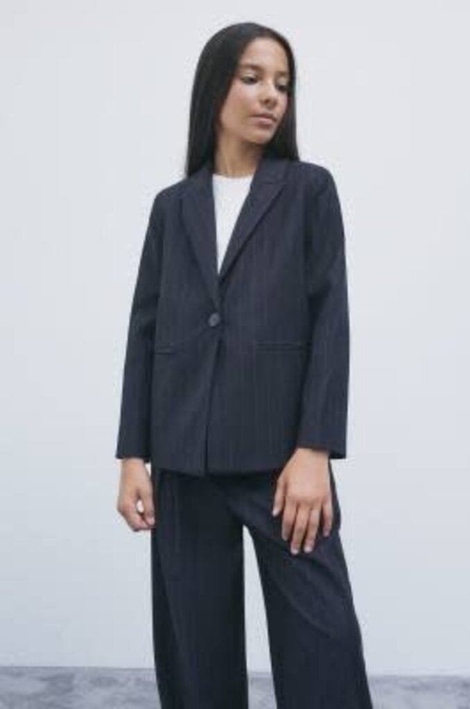 7S1268/C0232 J360 Giacca gessato blue