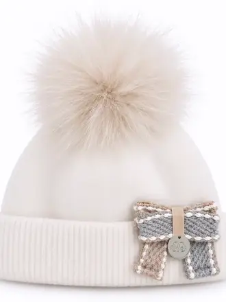 Natini 2910-14538-0005 Hat Double Bow Offwhite