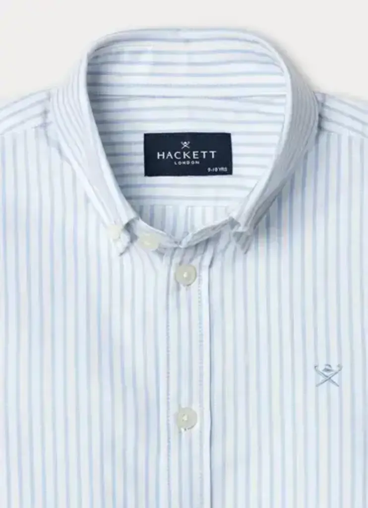 Hackett HK3000028 Shirt Ticking OXF 513 SKY BLU