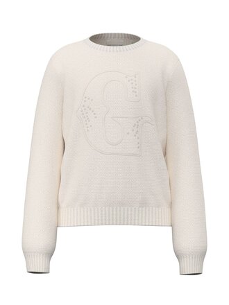 Guess J6BR22 Z1356 Ls Sweater cream white