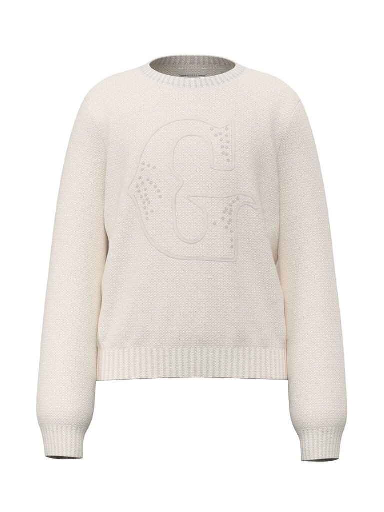 Guess J6BR22 Z1356 Ls Sweater cream white