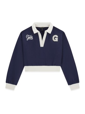 Guess J6BQ19 K7938 Ls Sweatshirt blackened blue