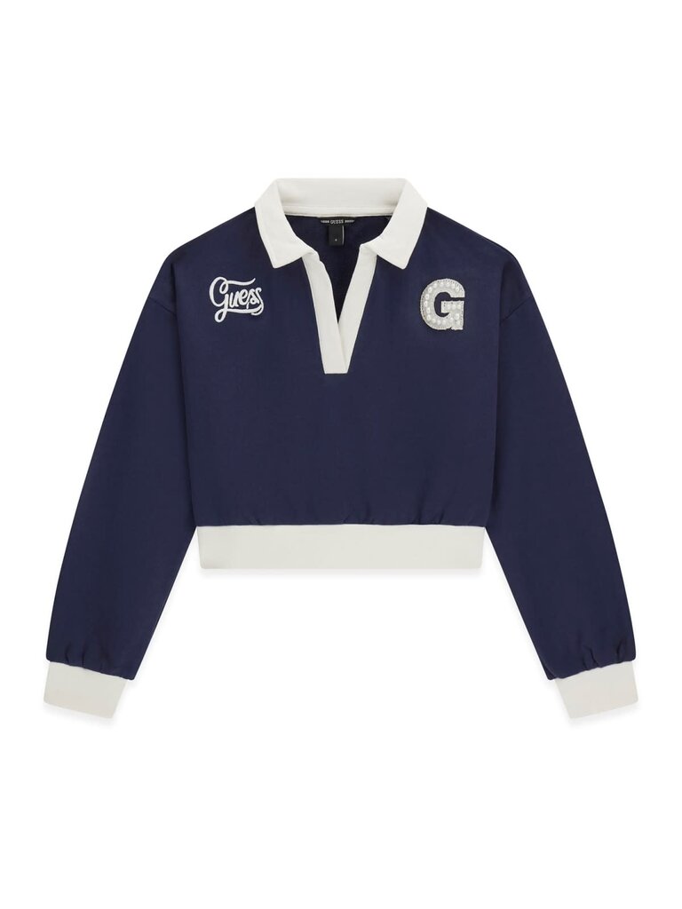 Guess J6BQ19 K7938 Ls Sweatshirt blackened blue