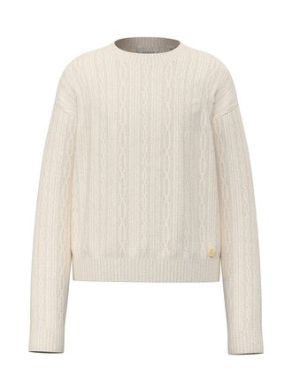 Guess J6BR17 Z1351 Ls chenille sweater cream white