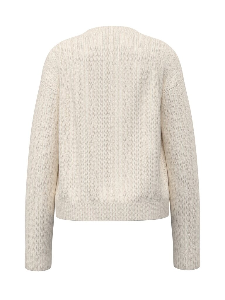 Guess J6BR17 Z1351 Ls chenille sweater cream white