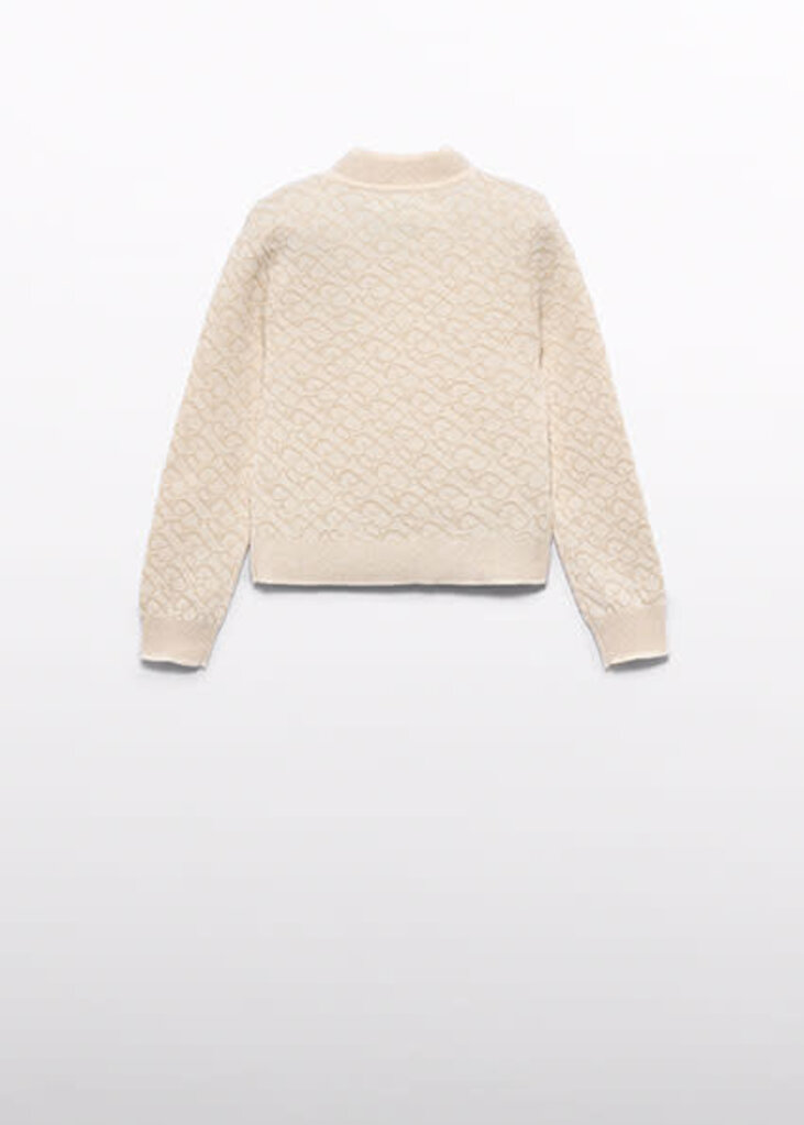 Abel & Lula 5805 Iconic mock neck sweater 004 Beige