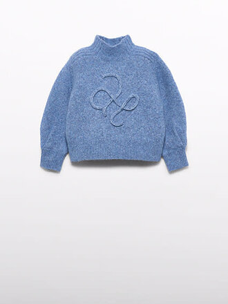 Abel & Lula 5802 Iconic sweater 004 Sky