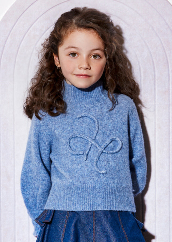 Abel & Lula 5802 Iconic sweater 004 Sky