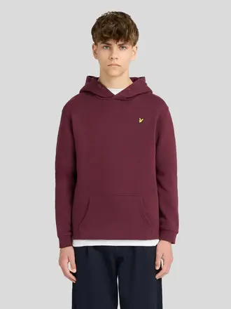 Lyle & Scott MLB2001VB Brush back hoodie Z562 burgundy