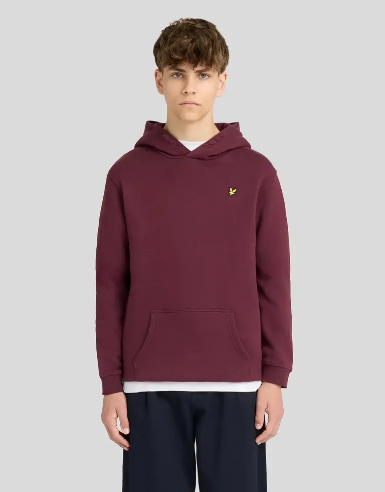 Lyle & Scott MLB2001VB Brush back hoodie Z562 burgundy