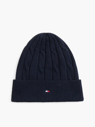 Tommy Hilfiger KA00101 Essential cable beanie C1G dark blue