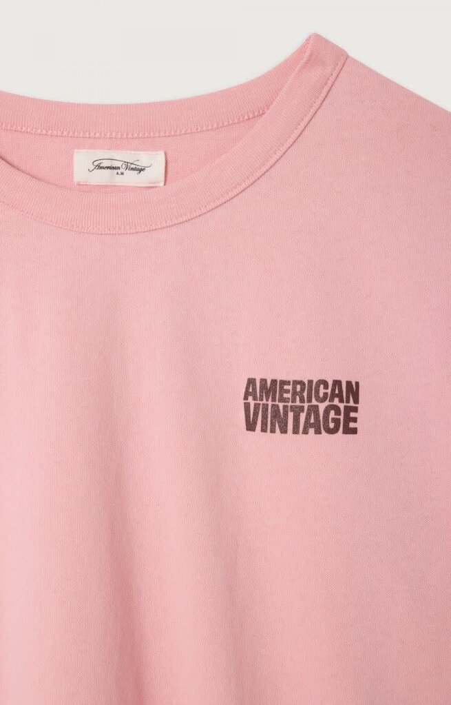 American Vintage KYKO02BGH26 T-shirt ample col rond smoothie