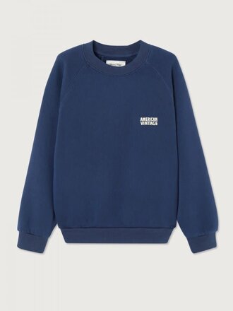 American Vintage KIZU03BH26 Sweat navy vintage