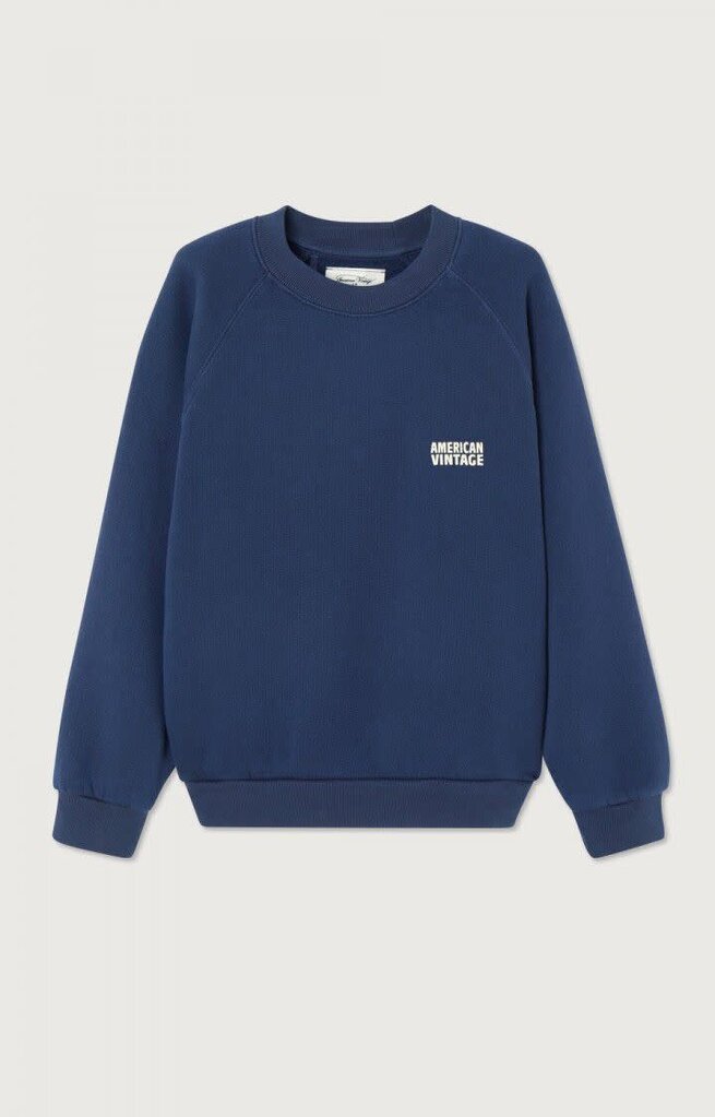 American Vintage KIZU03BH26 Sweat navy vintage
