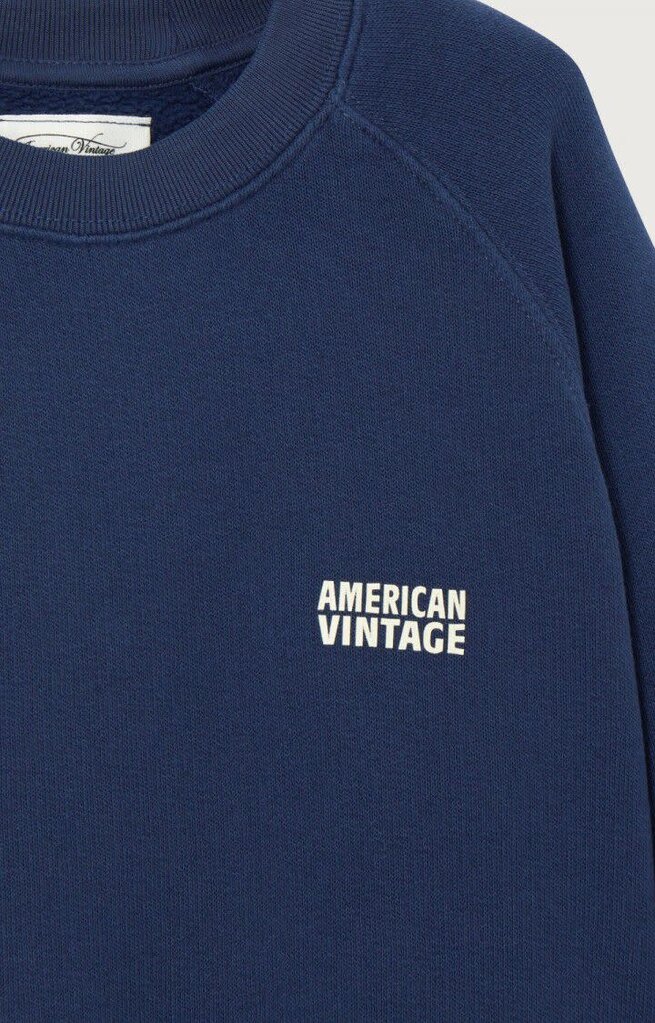 American Vintage KIZU03BH26 Sweat navy vintage