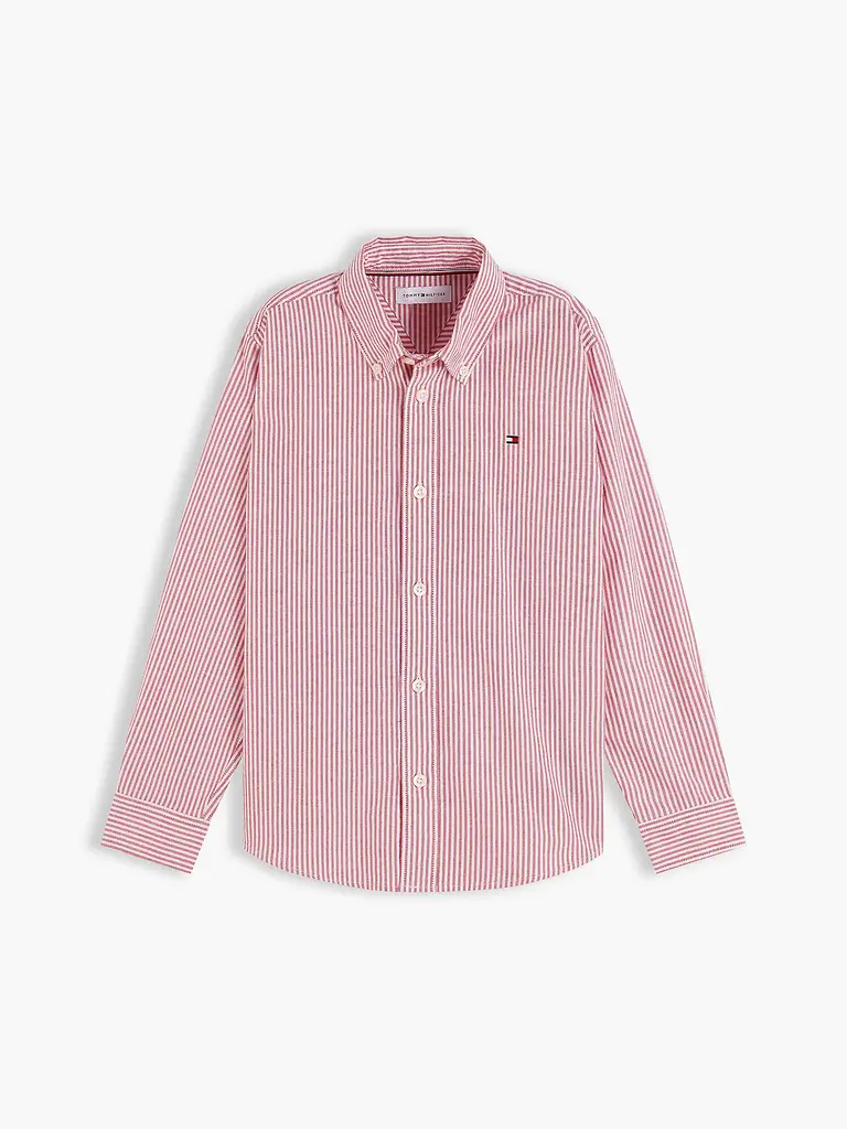 Tommy Hilfiger KB10192 Flag shirt ls 0EV red stripe