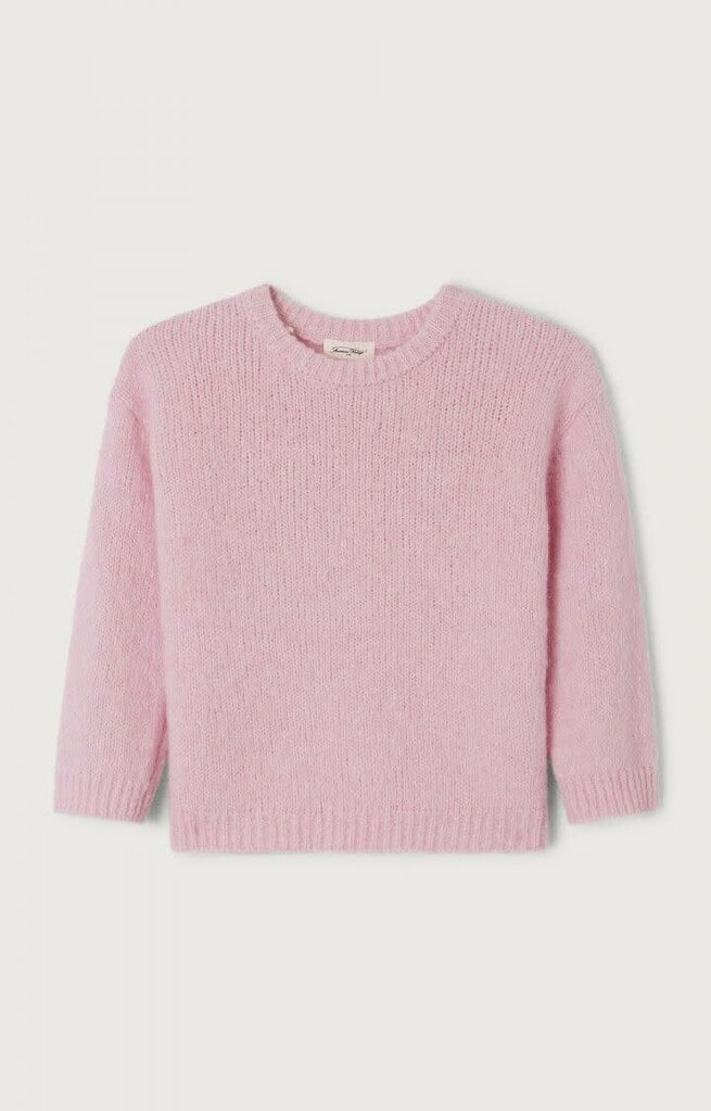 American Vintage KPUR18AH26 Pull ml col rond guimaurve chine