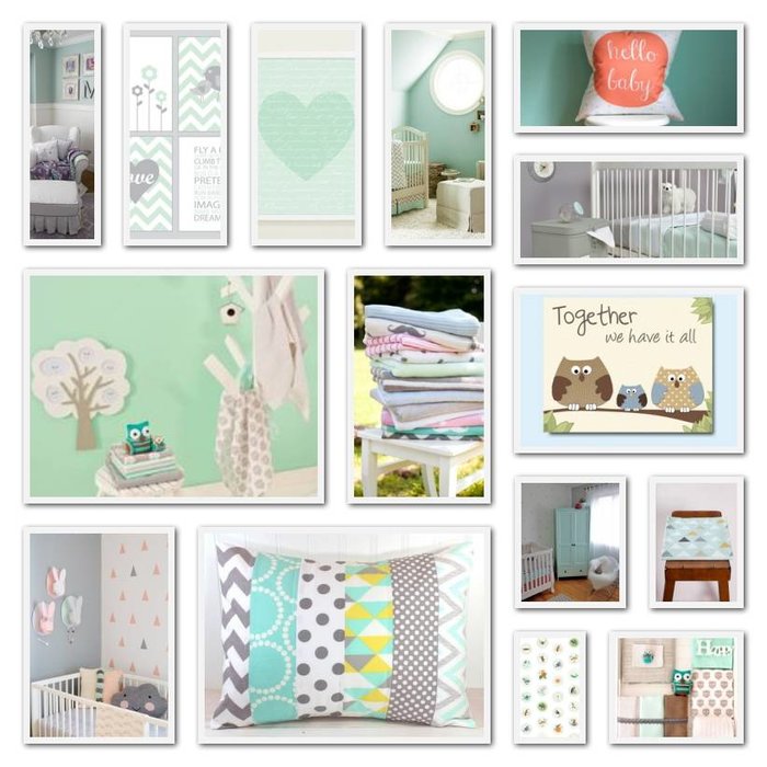 Mintgroen de trend voor de babykamer