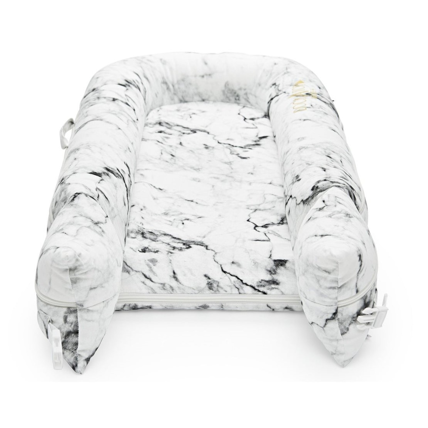 DockAtot Sleepyhead Deluxe+ Carrare Marble babynestje met marmer print - ademend materiaal - 0 tot 8 maanden