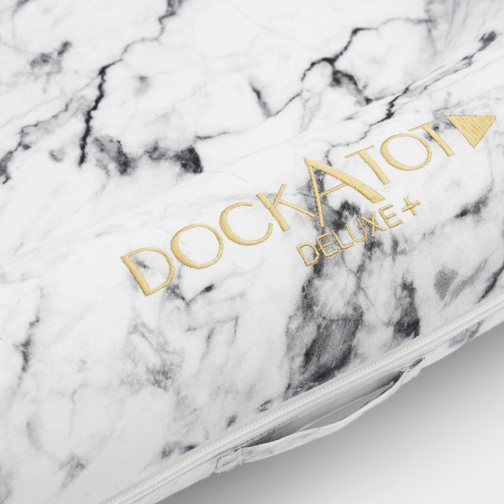 DockAtot Sleepyhead Deluxe+ Carrare Marble babynestje met marmer print - ademend materiaal - 0 tot 8 maanden