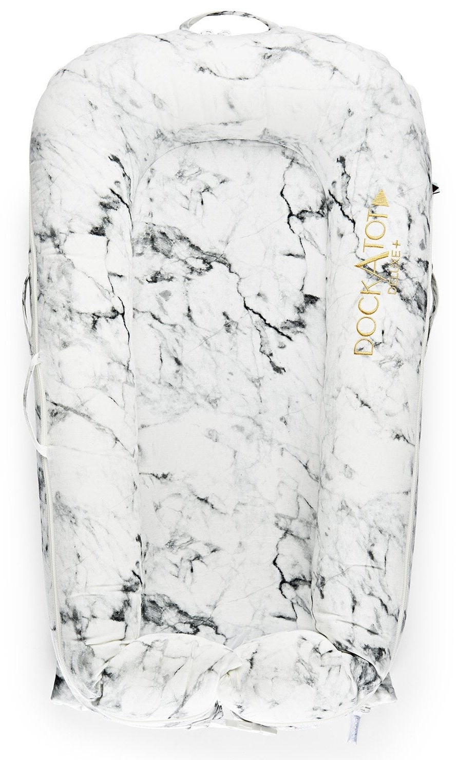 DockAtot Sleepyhead Deluxe+ Carrare Marble babynestje met marmer print - ademend materiaal - 0 tot 8 maanden afbeelding