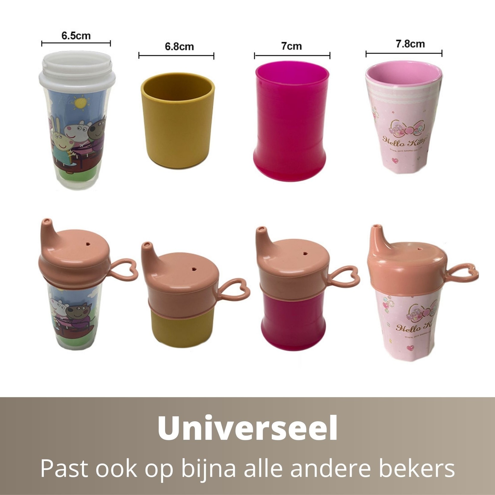 Ik Ben Zo Mooi Onbreekbare Drinkbeker Baby Doeskin Zand - Antilek Tuitbeker - Vanaf 6 maanden