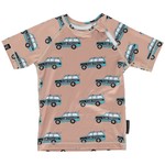 Beach and Bandits UV Zwemshirt Korte Mouw Kinderen Jongens Meisje - The Sunshine Gang Auto