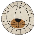 Vloerkleed Kinderkamer Leeuw - Fairtrade - Naturel - Rond - 100 x 100 cm