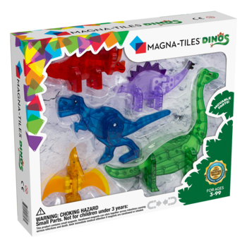 Magna-Tiles Magnetische Dinosaurussen - Set van 5 stuks