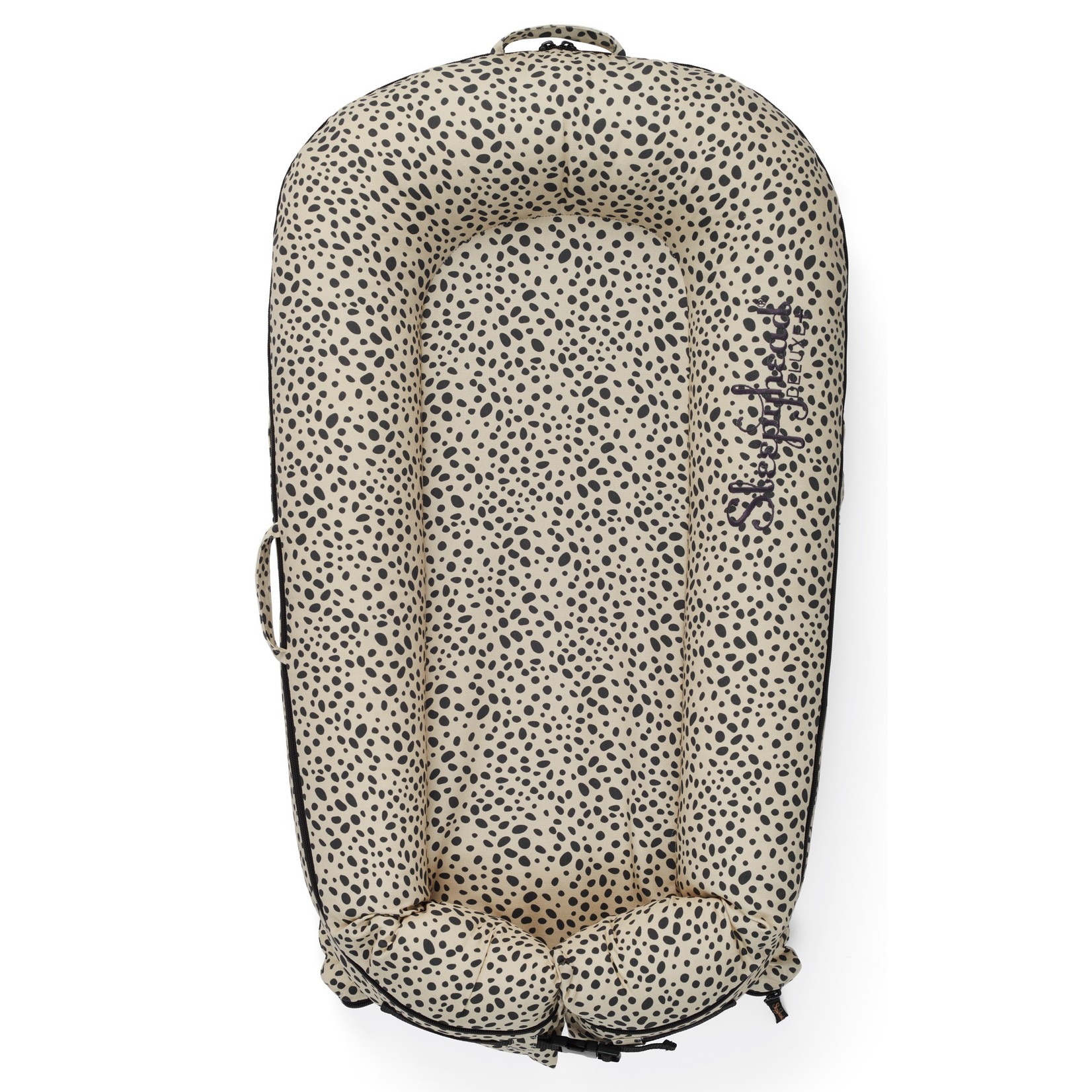 DockAtot Sleepyhead Deluxe+ Painted Spot babynestje met dierenprint - ademend materiaal - 0 tot 8 maanden