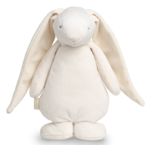 Moonie The Humming Friend Creme Konijn | Hartslag en ruis knuffel met huilsensor en licht