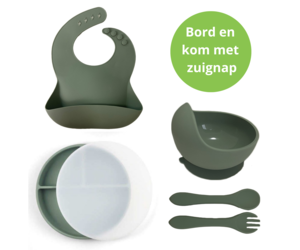 liewood siliconen kinderservies vivi - around the world - sandy