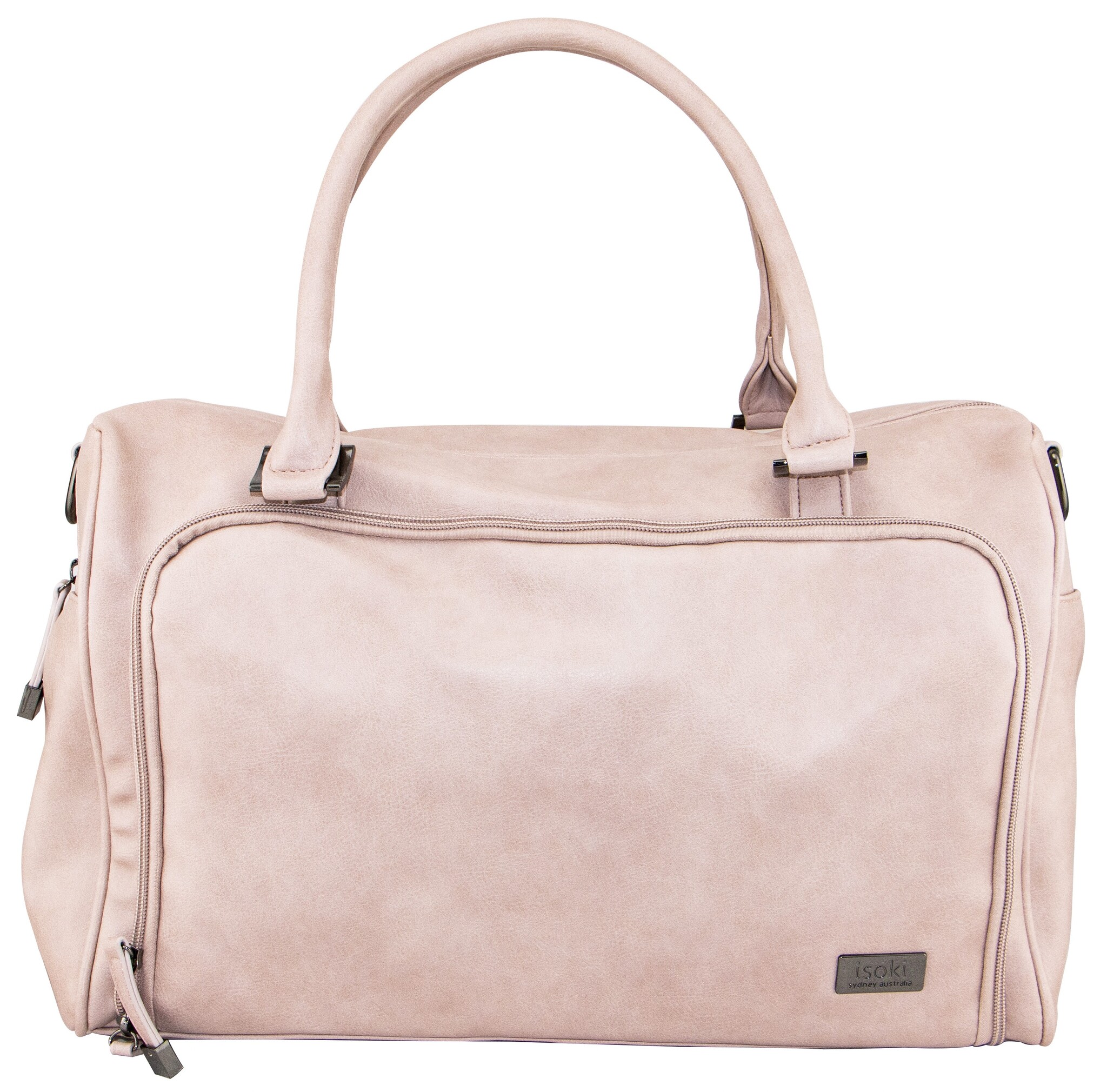 Isoki luiertas Double Zip Satchel Mushroom Pink Roze