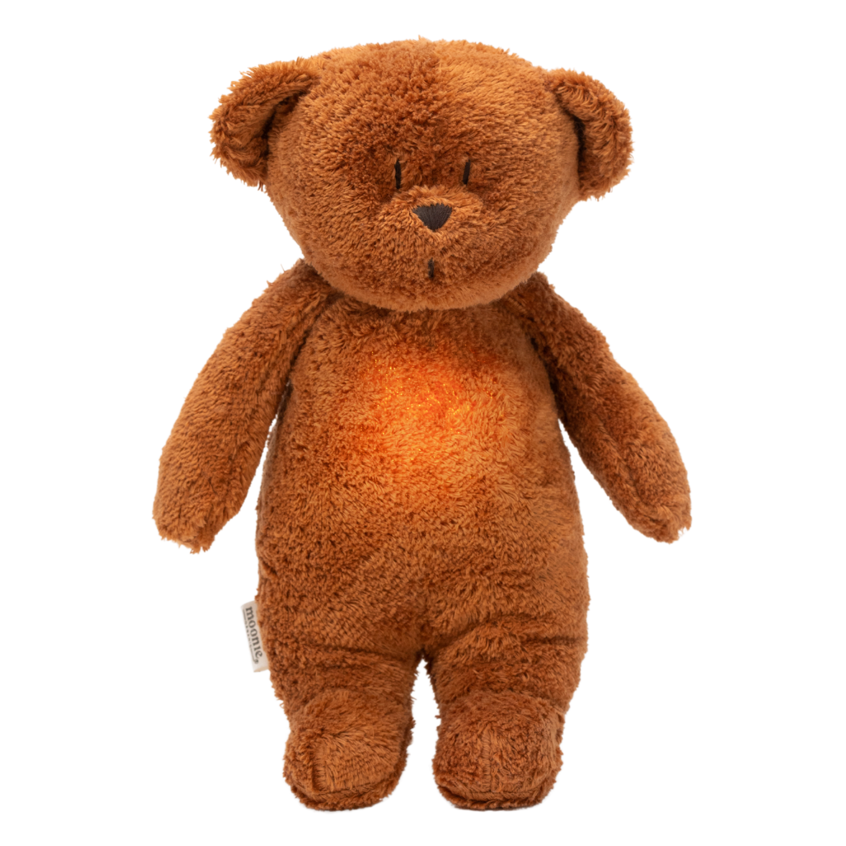 Moonie Slaapknuffel Humming Bear Caramel Natur - Moonie Organic