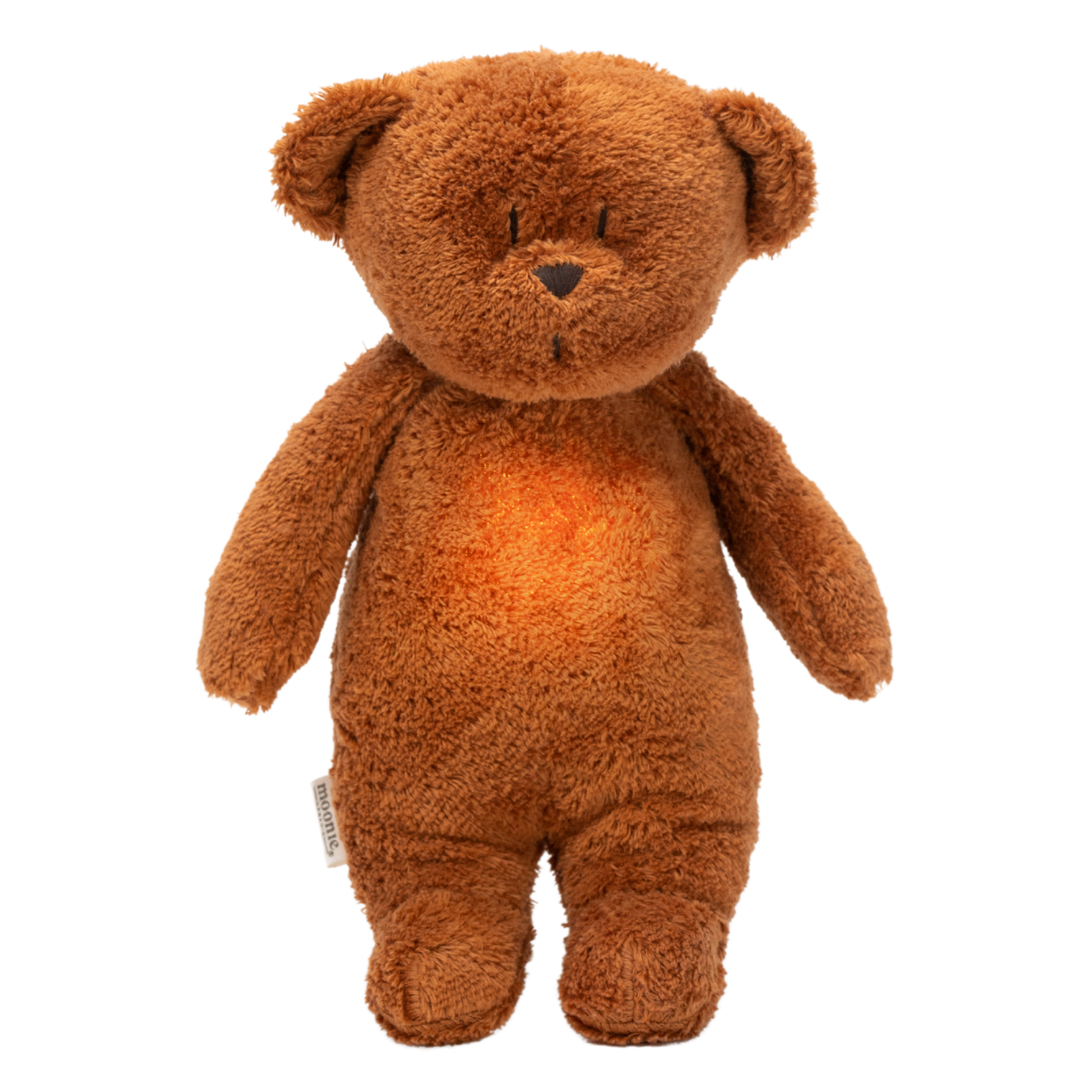 Moonie Slaapknuffel Humming Bear Caramel Natur - Moonie Organic - NIEUW 2024