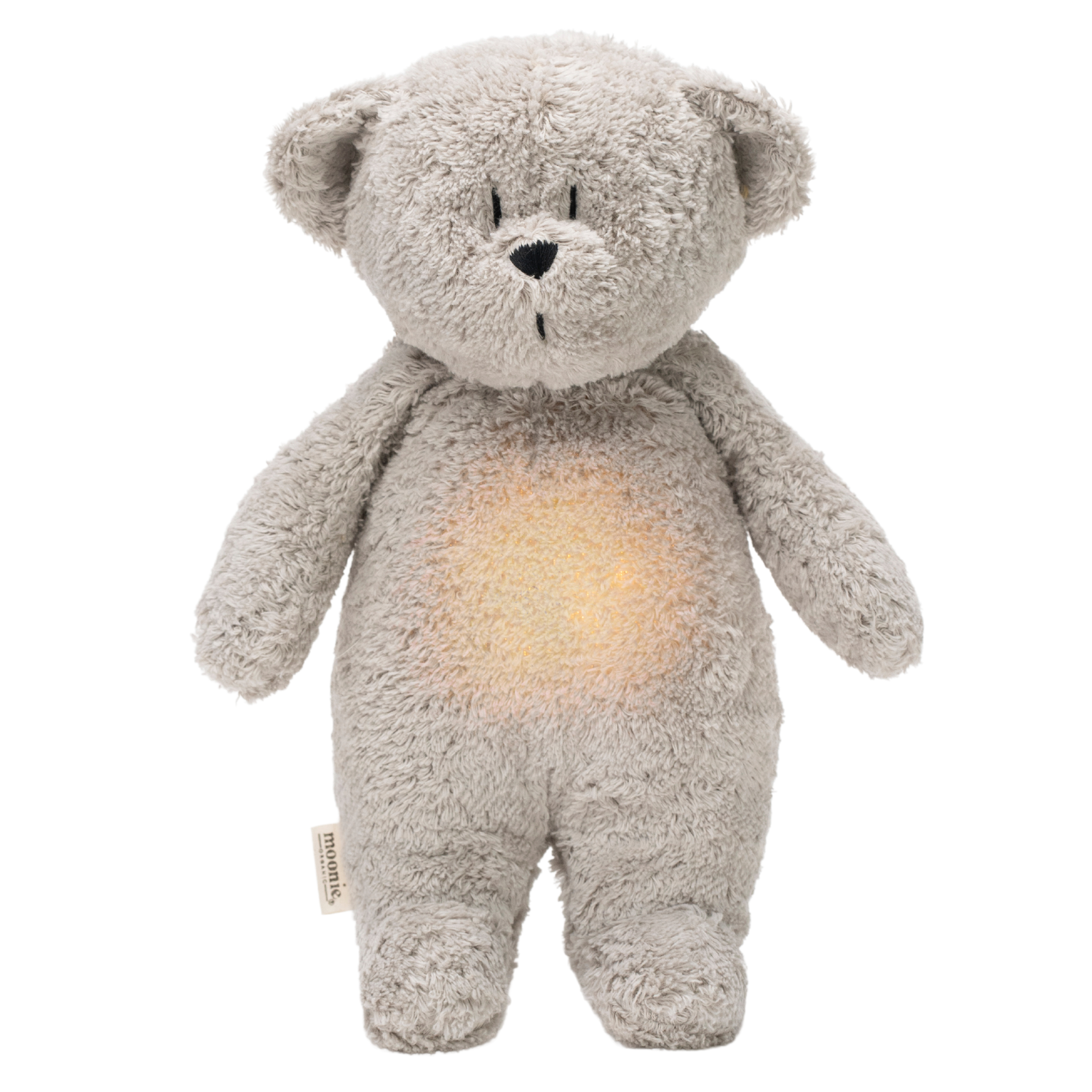 Slaapknuffel Humming Bear Grey Natur - Moonie Organic - NIEUW 2024