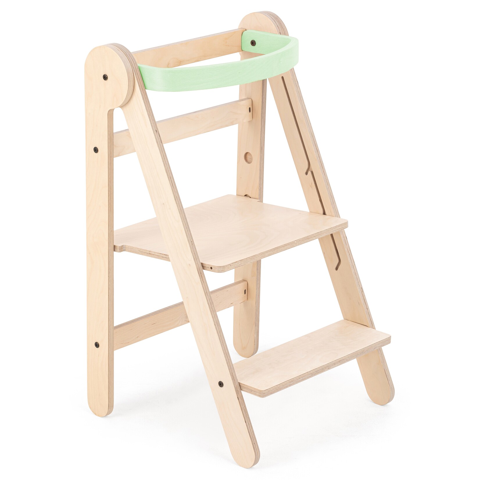 Mamatoyz Houten Leertoren Opvouwbaar - Montessori - Naturel - Hout - Mint