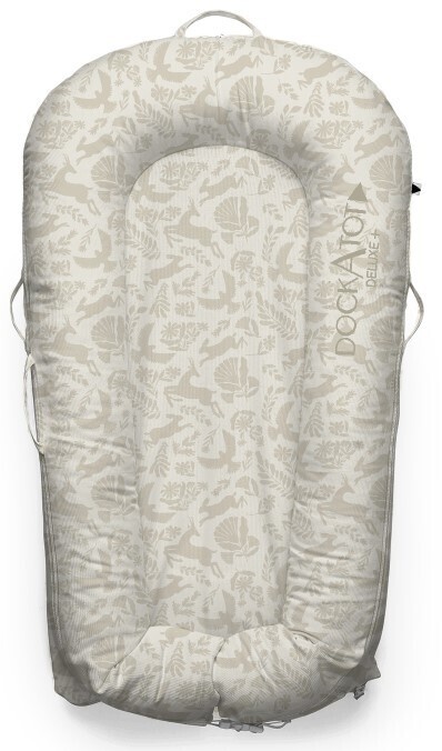 Deluxe+ Dock babynestje - ademend materiaal - 0 tot 8 maanden - Neutral Woodland