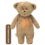 Moonie Slaapknuffel Humming Bear Cappuccino Natur - Organic - NIEUW 2024