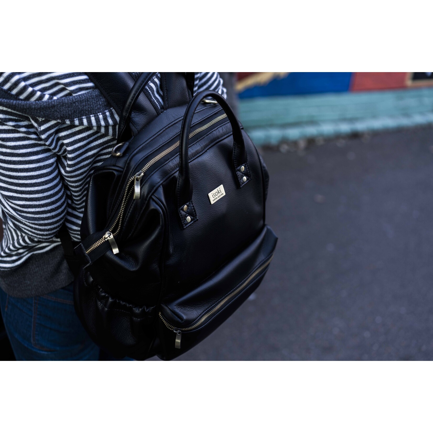 Isoki Luiertas Byron Backpack - Onyx Zwart