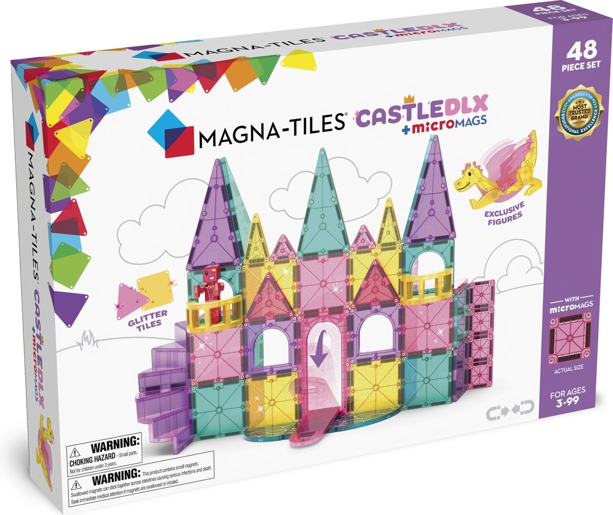 242048CA - MAGNA-TILES - Castle DLX 48-Piece Set